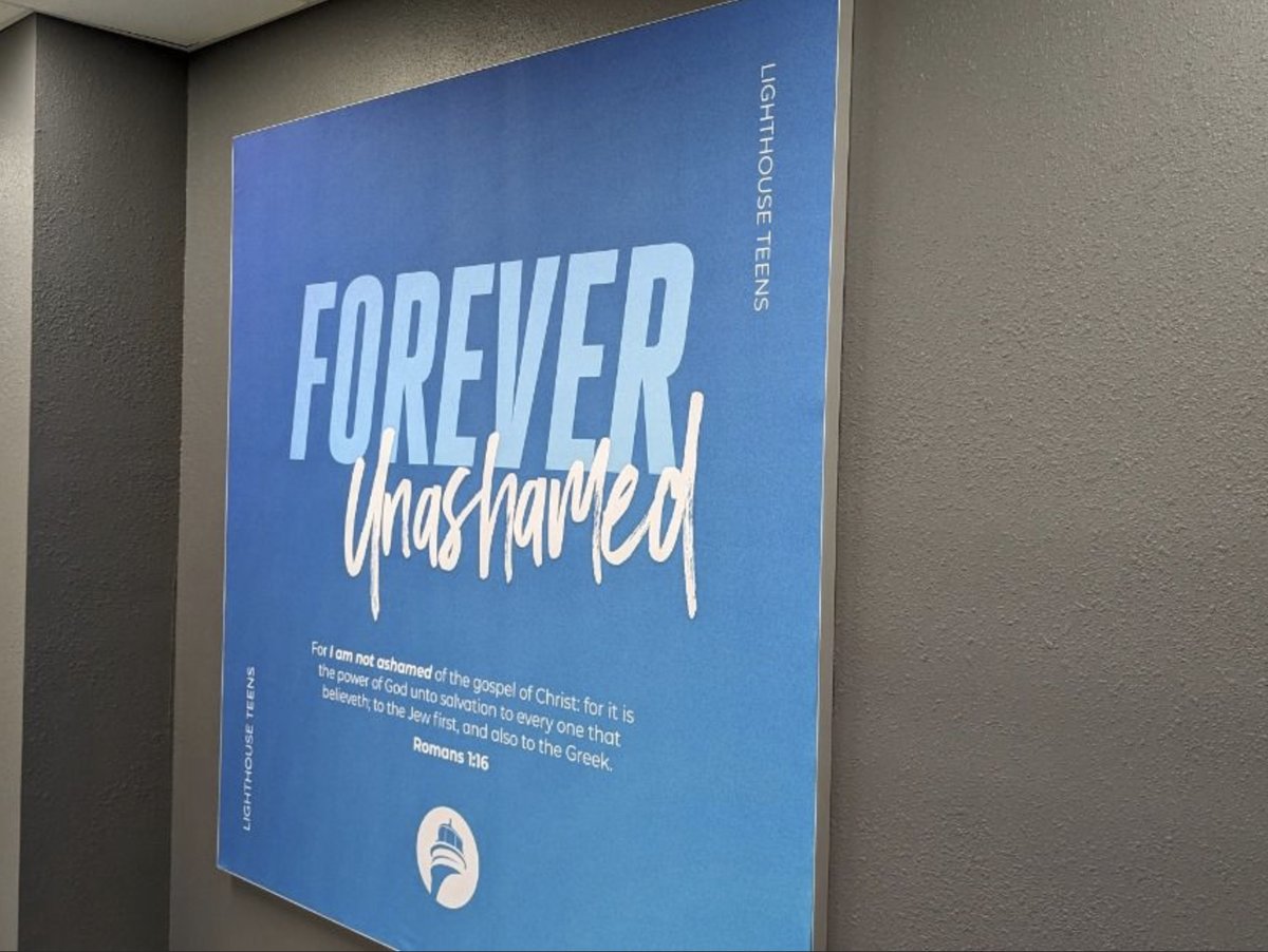 Forever Unashamed sermon series wall poster