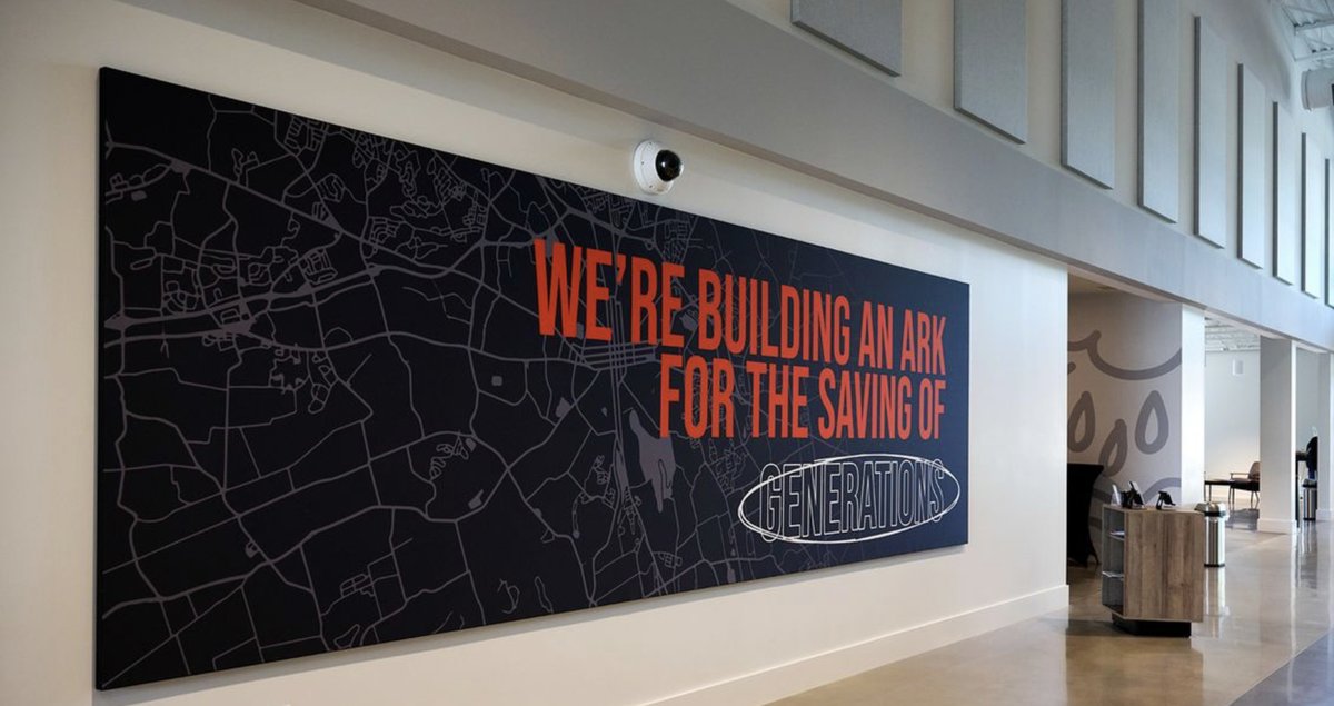 Building an Ark wall mural printed in-house
