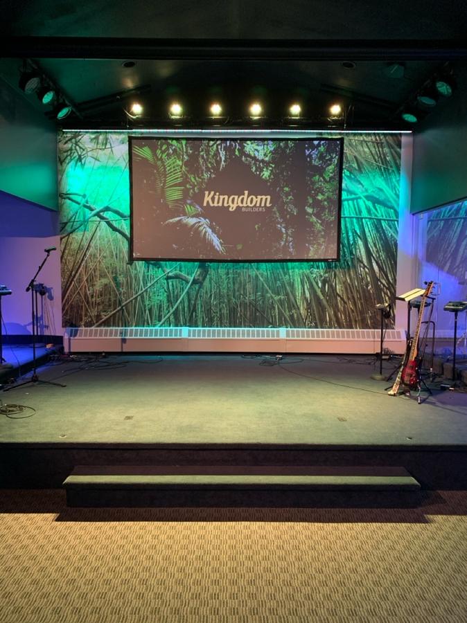 Sermon series wall graphic backdrop